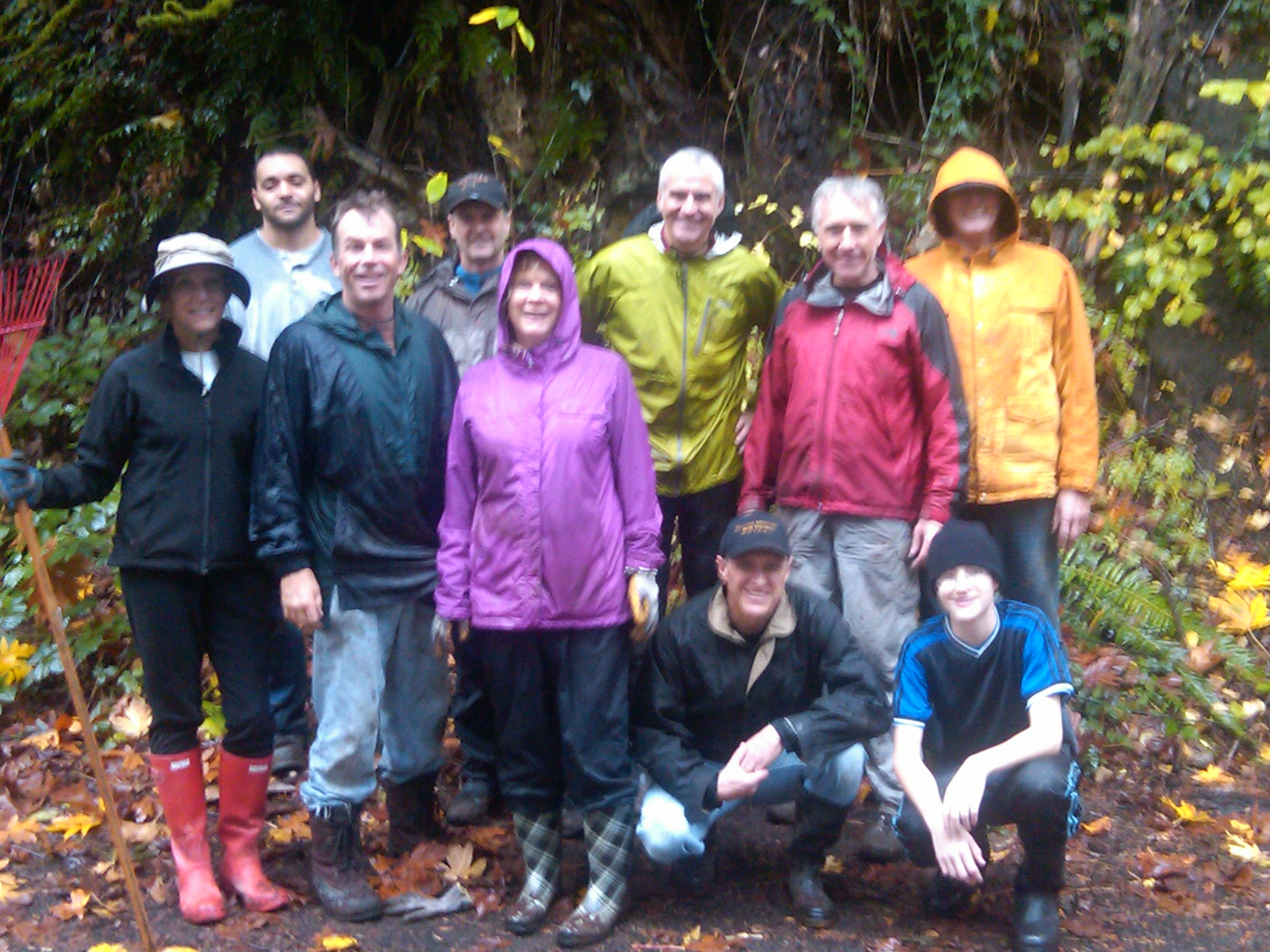 The Preserve Planet Earth Committee after their first work party in the Mercer Slough - 27th October 2012