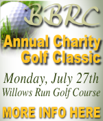 BBRC Annual Charity Golf Tournament, July 27, Willows Run Golf Course