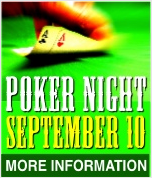 Poker Night, September 10