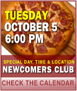 Newcomers Club, October 5